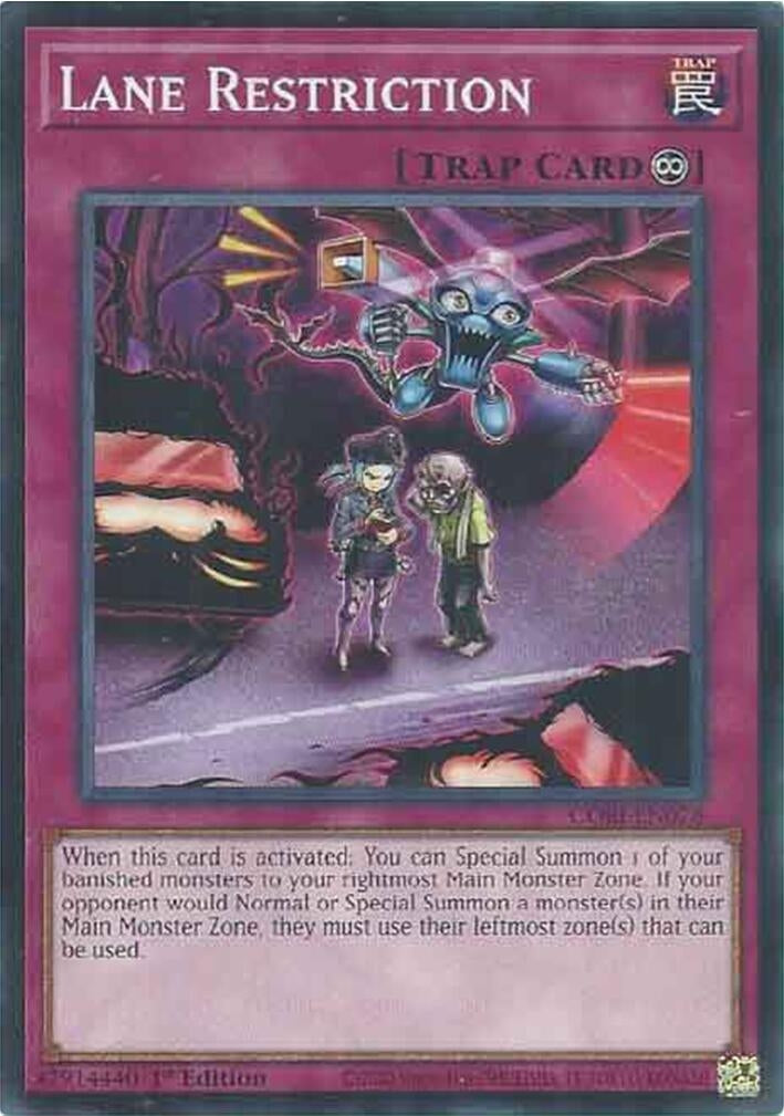 Image for Lane Restriction (CORI-EN078) (Chaos Origins) (CORI) - YuGiOh