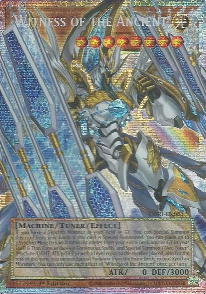 Image for Witness of the Ancient (Starlight Rare) (Extended Art) (CORI-EN081) (Chaos Origins) (CORI) - YuGiOh