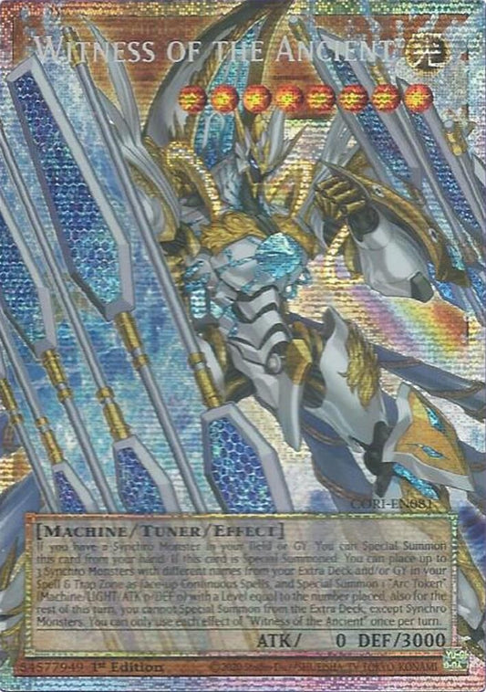 Image for Witness of the Ancient (Starlight Rare) (Extended Art) (CORI-EN081) (Chaos Origins) (CORI) - YuGiOh