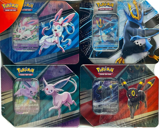 Image for Costco Exclusive 4-Tin Bundle: V Heroes Tin [Set of 3] + V Strikers [Empoleon] - Pokemon