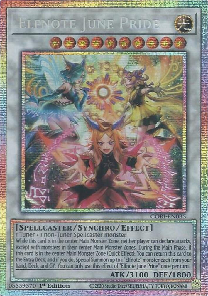 Image for Elfnote June Pride (Starlight Rare) (CORI-EN035) (Chaos Origins) (CORI) - YuGiOh