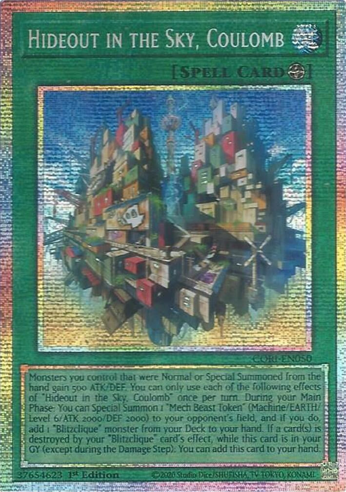 Image for Hideout in the Sky, Coulomb (Starlight Rare) (CORI-EN050) (Chaos Origins) (CORI) - YuGiOh