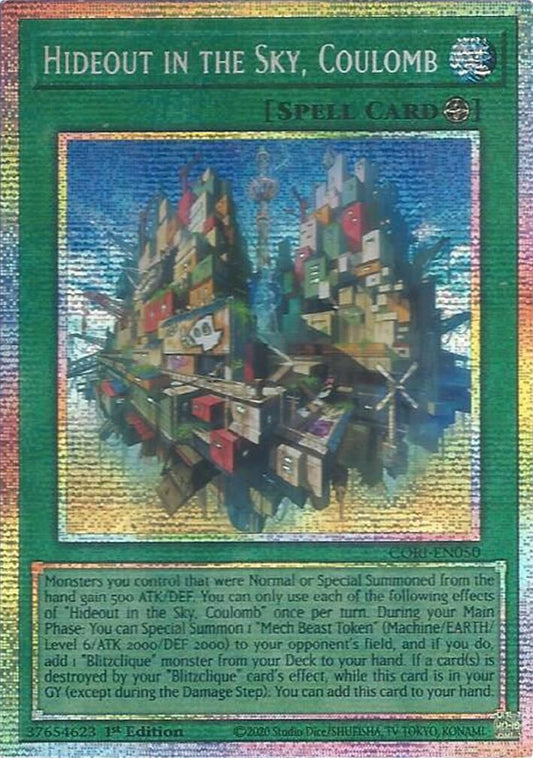 Image for Hideout in the Sky, Coulomb (Starlight Rare) (CORI-EN050) (Chaos Origins) (CORI) - YuGiOh