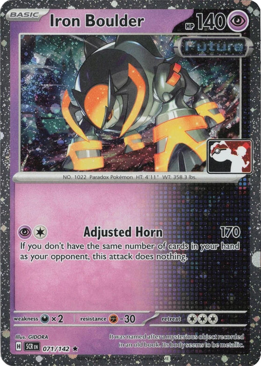 Image for Iron Boulder - 071/142 (Cosmos Holo) (071/142) (Prize Pack Series Cards) - Pokemon