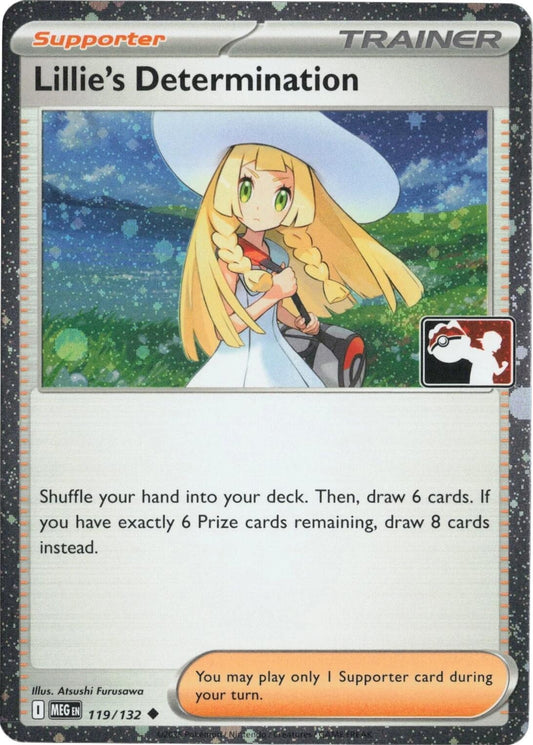 Image for Lillie's Determination - 119/132 (Cosmos Holo) (119/132) (Prize Pack Series Cards) - Pokemon