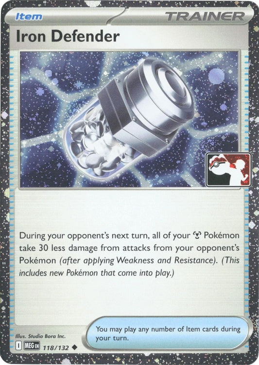 Image for Iron Defender - 118/132 (Cosmos Holo) (118/132) (Prize Pack Series Cards) - Pokemon