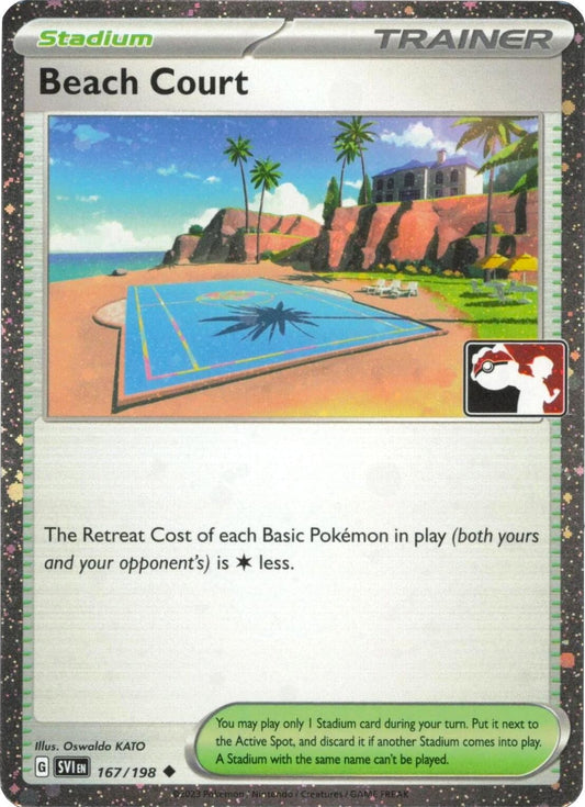 Image for Beach Court - 167/198 (Cosmos Holo) (167/198) (Prize Pack Series Cards) - Pokemon