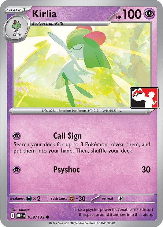 Image for Kirlia (059/132) (Prize Pack Series Cards) - Pokemon