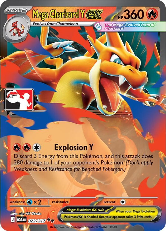 Image for Mega Charizard Y ex (022/217) (Prize Pack Series Cards) - Pokemon