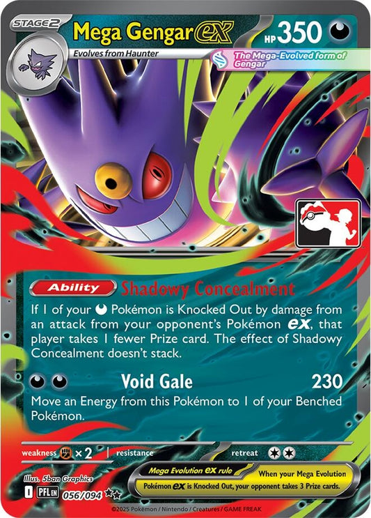 Image for Mega Gengar ex (056/094) (Prize Pack Series Cards) - Pokemon