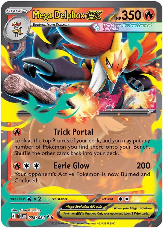 Mega Delphox ex (008/084) (ME05: Pitch Black) (ME05)