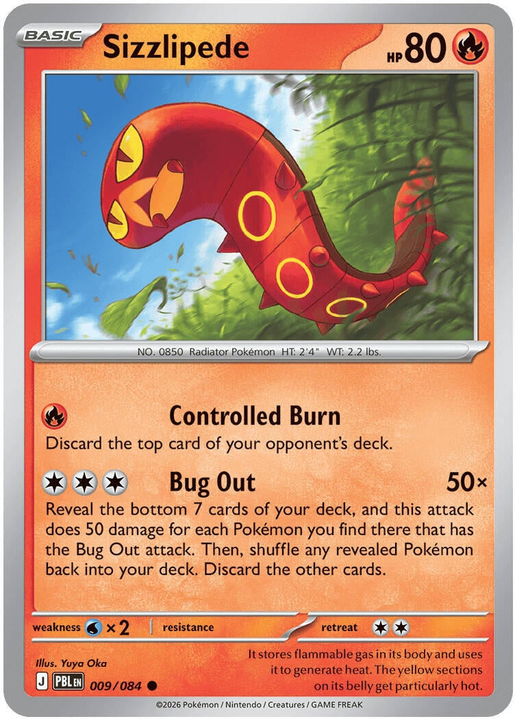 Sizzlipede (009/084) (ME05: Pitch Black) (ME05)