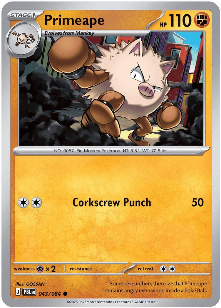 Primeape (043/084) (ME05: Pitch Black) (ME05)