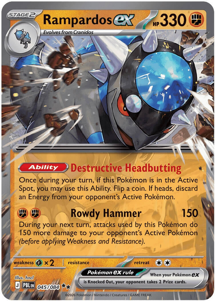 Rampardos ex (045/084) (ME05: Pitch Black) (ME05)