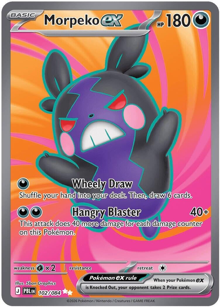 Morpeko ex (102/084) (ME05: Pitch Black) (ME05)
