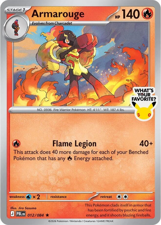Image for Armarouge (What's Your Favorite Stamp) (012/084) (Miscellaneous Cards & Products) (MCAP) - Pokemon
