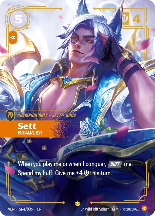 Image for Sett, Brawler (SP4/006) (Vendetta) (VEN) - Riftbound: League of Legends Trading Card Game