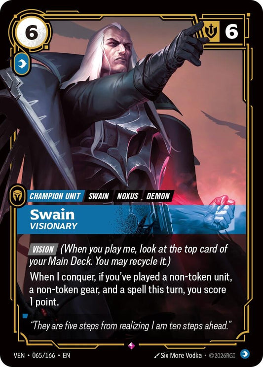 Image for Swain, Visionary (065/166) (Vendetta) (VEN) - Riftbound: League of Legends Trading Card Game