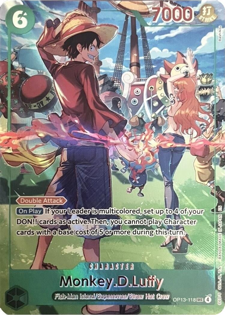 Image for Monkey.D.Luffy (118) (English Version 3rd Anniversary Set) (OP13-118) (One Piece Promotion Cards) (OP-PR) - One Piece Card Game