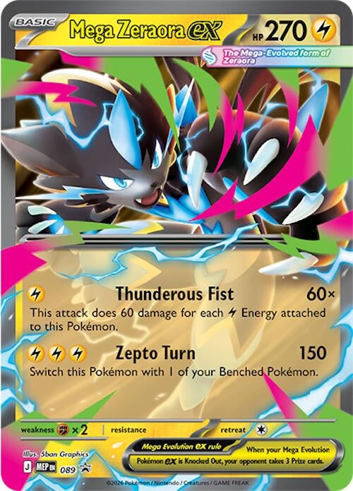 Image for Mega Zeraora ex - 089 (089) (ME: Mega Evolution Promo) (MEP) - Pokemon