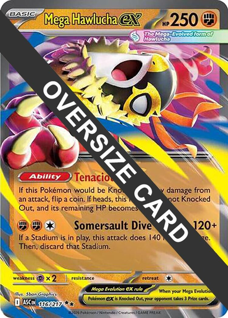 Image for Mega Hawlucha ex (116/217) (Jumbo Cards) (PR) - Pokemon