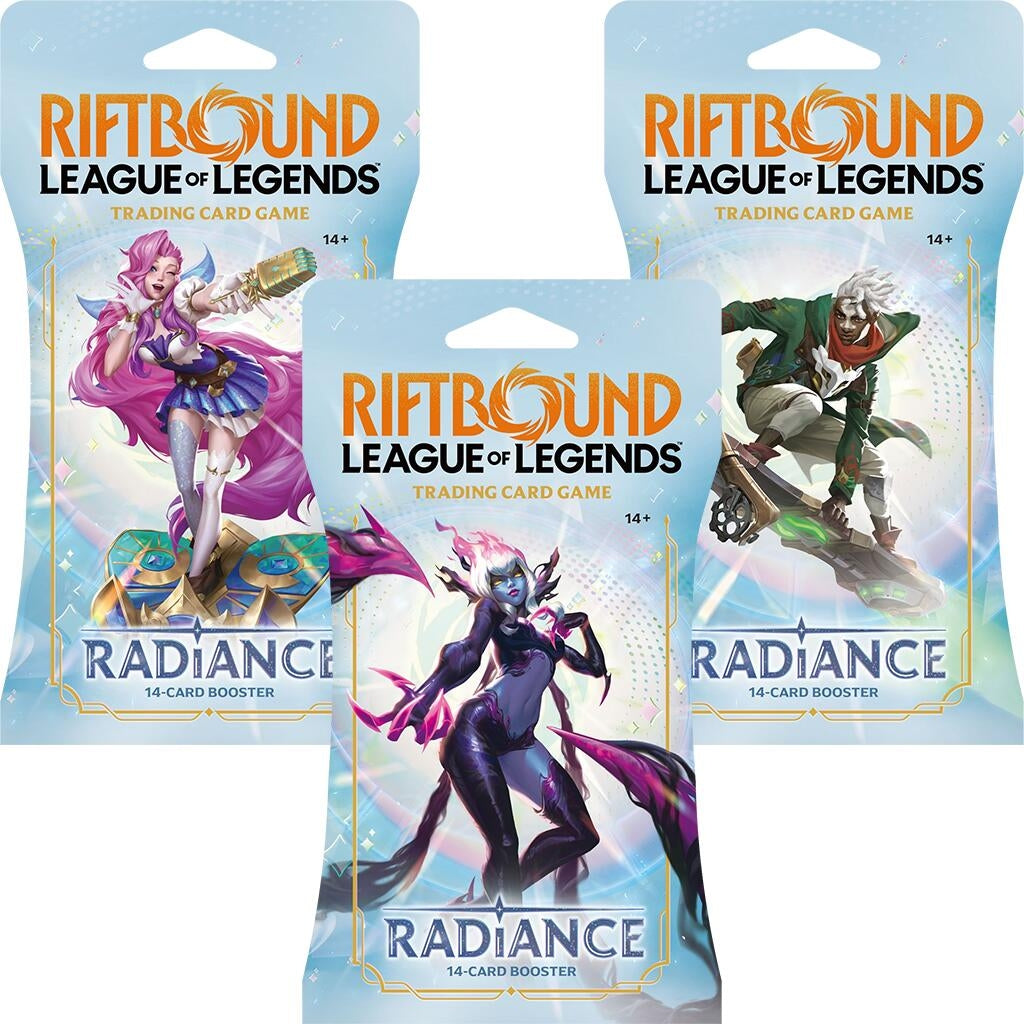 Image for Radiance - Sleeved Booster Pack Art Bundle (Set of 3) - Riftbound: League of Legends Trading Card Game