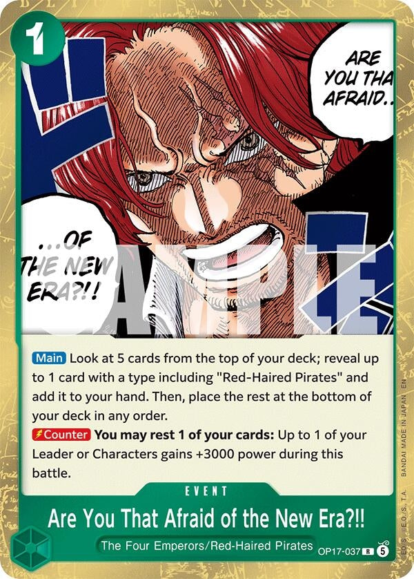 Are You That Afraid of the New Era?! (OP17-037) (The World's Strongest Warriors) (OP17)