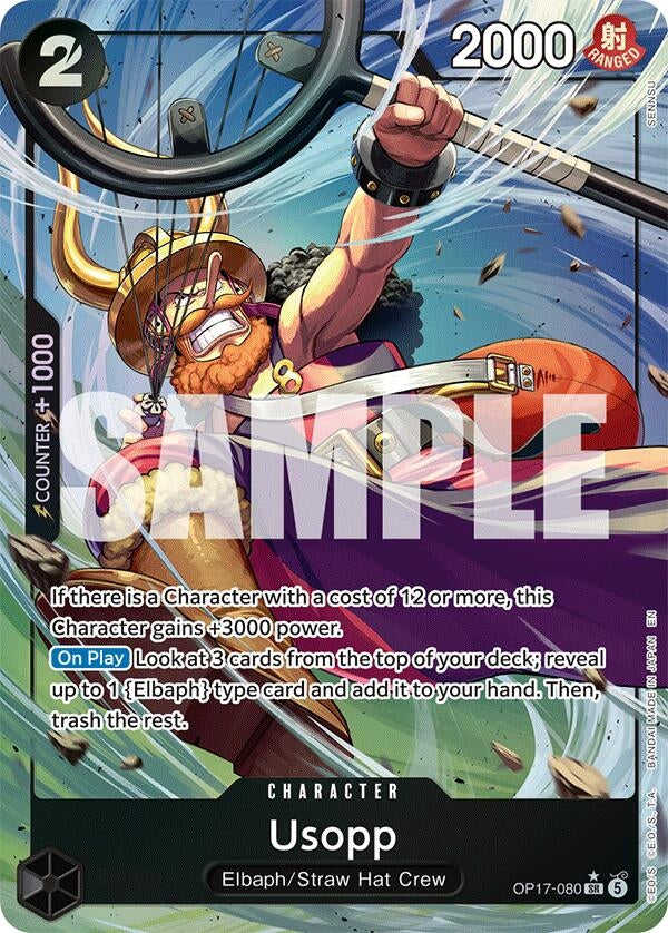 Usopp (Alternate Art) (OP17-080) (The World's Strongest Warriors) (OP17)