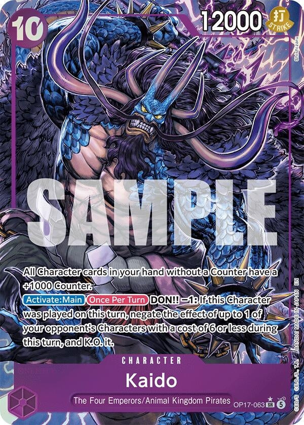Kaido (063) (Alternate Art) (OP17-063) (The World's Strongest Warriors) (OP17)
