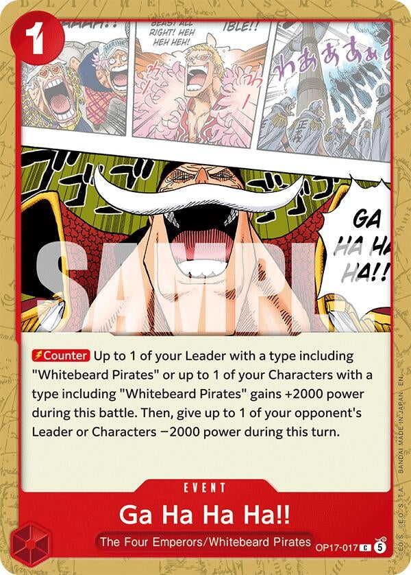 Ga Ha Ha Ha!! (OP17-017) (The World's Strongest Warriors) (OP17)
