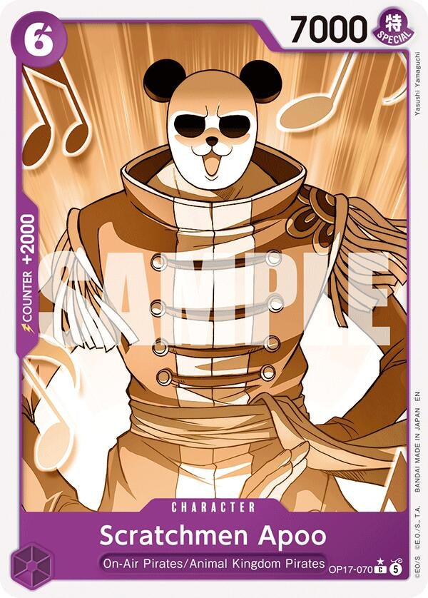 Scratchmen Apoo (Pandaman Art) (OP17-070) (The World's Strongest Warriors) (OP17)