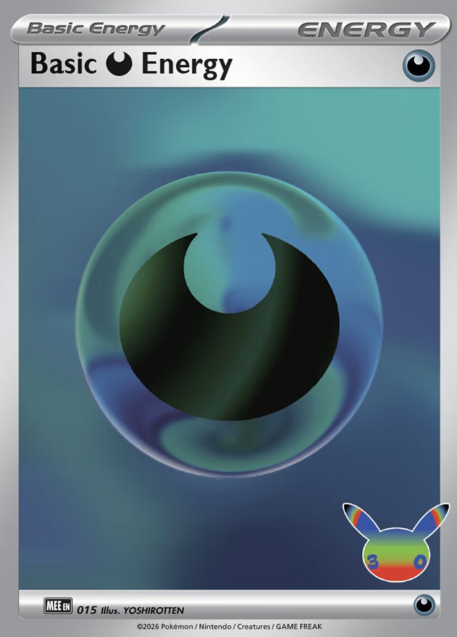 Image for Basic Darkness Energy - 015 (30th Celebration) (015) (MEE: Mega Evolution Energies) (MEE) - Pokemon