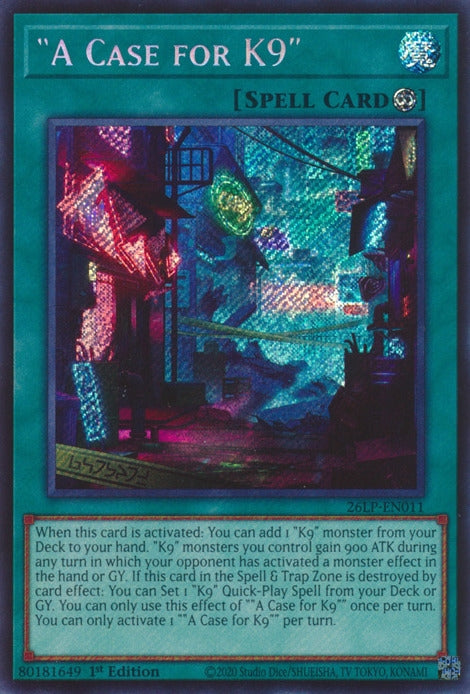 Image for A Case for K9 (Secret Rare) (26LP-EN011) (Limited Pack World Championship 2026) (26LP) - YuGiOh