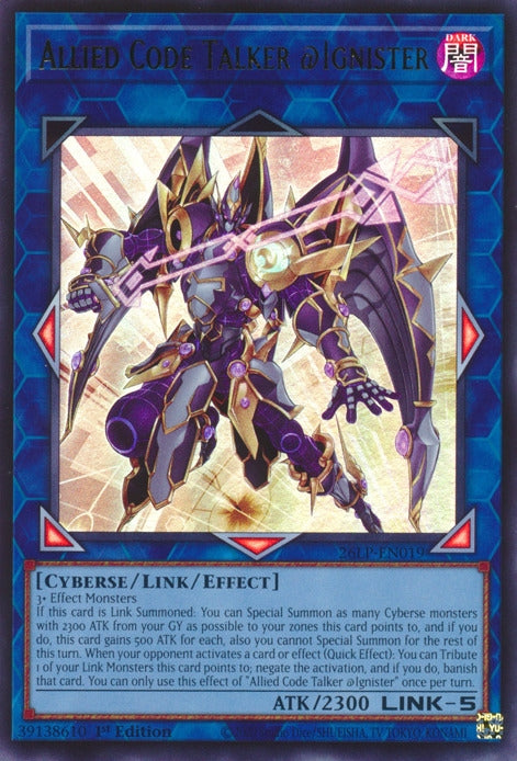 Image for Allied Code Talker @Ignister (26LP-EN019) (Limited Pack World Championship 2026) (26LP) - YuGiOh