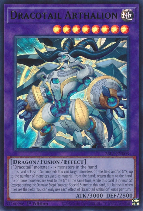 Image for Dracotail Arthalion (26LP-EN003) (Limited Pack World Championship 2026) (26LP) - YuGiOh
