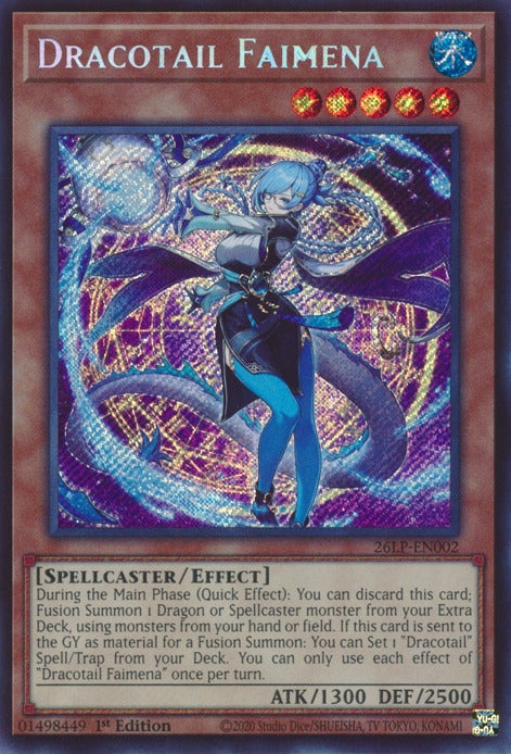 Image for Dracotail Faimena (Secret Rare) (26LP-EN002) (Limited Pack World Championship 2026) (26LP) - YuGiOh