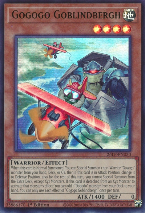 Image for Gogogo Goblindbergh (26LP-EN020) (Limited Pack World Championship 2026) (26LP) - YuGiOh