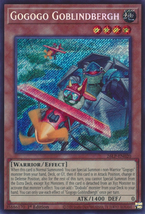Image for Gogogo Goblindbergh (Secret Rare) (26LP-EN020) (Limited Pack World Championship 2026) (26LP) - YuGiOh