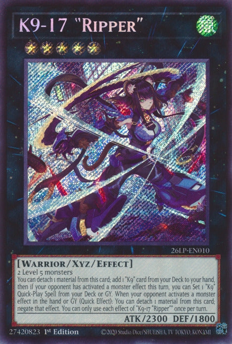Image for K9-17 Ripper (Secret Rare) (26LP-EN010) (Limited Pack World Championship 2026) (26LP) - YuGiOh