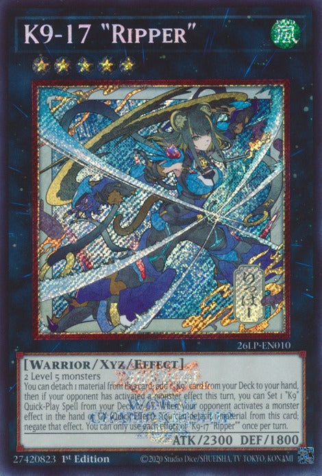 Image for K9-17 Ripper (Emblazoned Alternate Art) (26LP-EN010) (Limited Pack World Championship 2026) (26LP) - YuGiOh