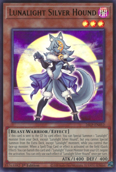 Image for Lunalight Silver Hound (26LP-EN012) (Limited Pack World Championship 2026) (26LP) - YuGiOh