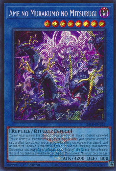 Image for Ame no Murakumo no Mitsurugi (Emblazoned Secret Rare) (26LP-EN021) (Limited Pack World Championship 2026) (26LP) - YuGiOh