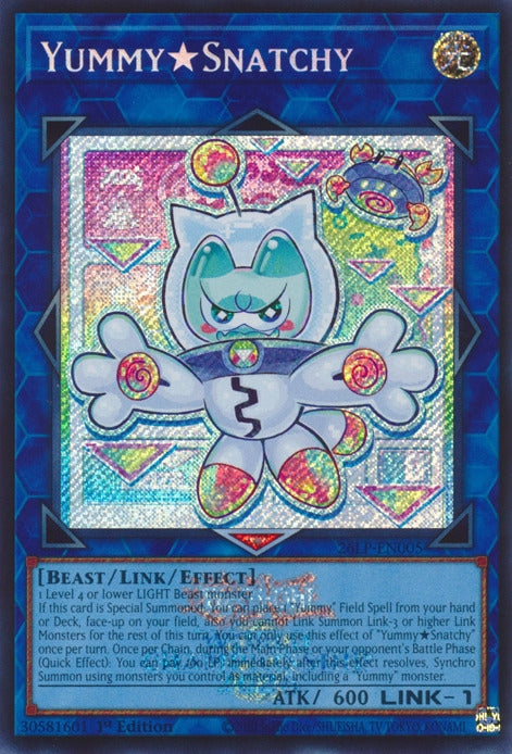 Image for YummySnatchy (Emblazoned Secret Rare) (26LP-EN005) (Limited Pack World Championship 2026) (26LP) - YuGiOh