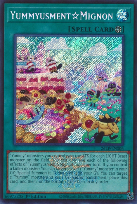 Image for YummyusmentMignon (Emblazoned Secret Rare) (26LP-EN006) (Limited Pack World Championship 2026) (26LP) - YuGiOh