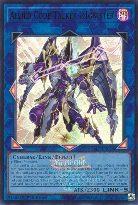Image for Allied Code Talker @Ignister (Emblazoned) (26LP-EN019) (Limited Pack World Championship 2026) (26LP) - YuGiOh