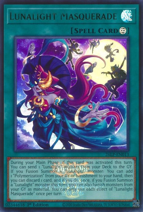 Image for Lunalight Masquerade (Emblazoned) (26LP-EN013) (Limited Pack World Championship 2026) (26LP) - YuGiOh