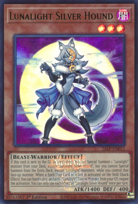 Image for Lunalight Silver Hound (Emblazoned) (26LP-EN012) (Limited Pack World Championship 2026) (26LP) - YuGiOh