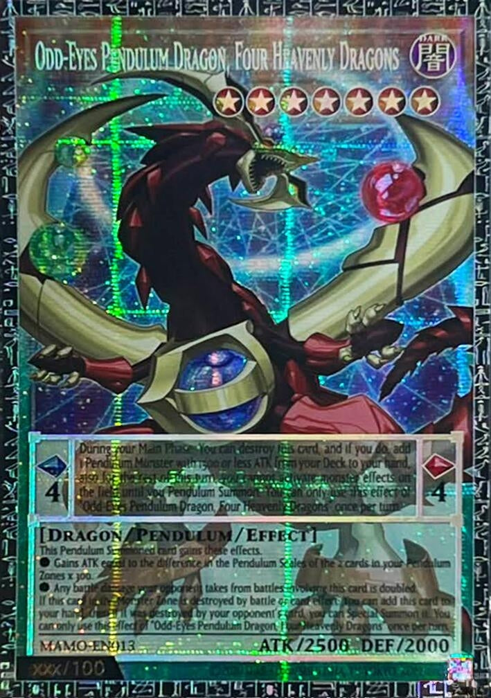 Odd-Eyes Pendulum Dragon, Four Heavenly Dragons (GMR) (MAMO-EN013) (Magnificent Monsters) (MAMO)