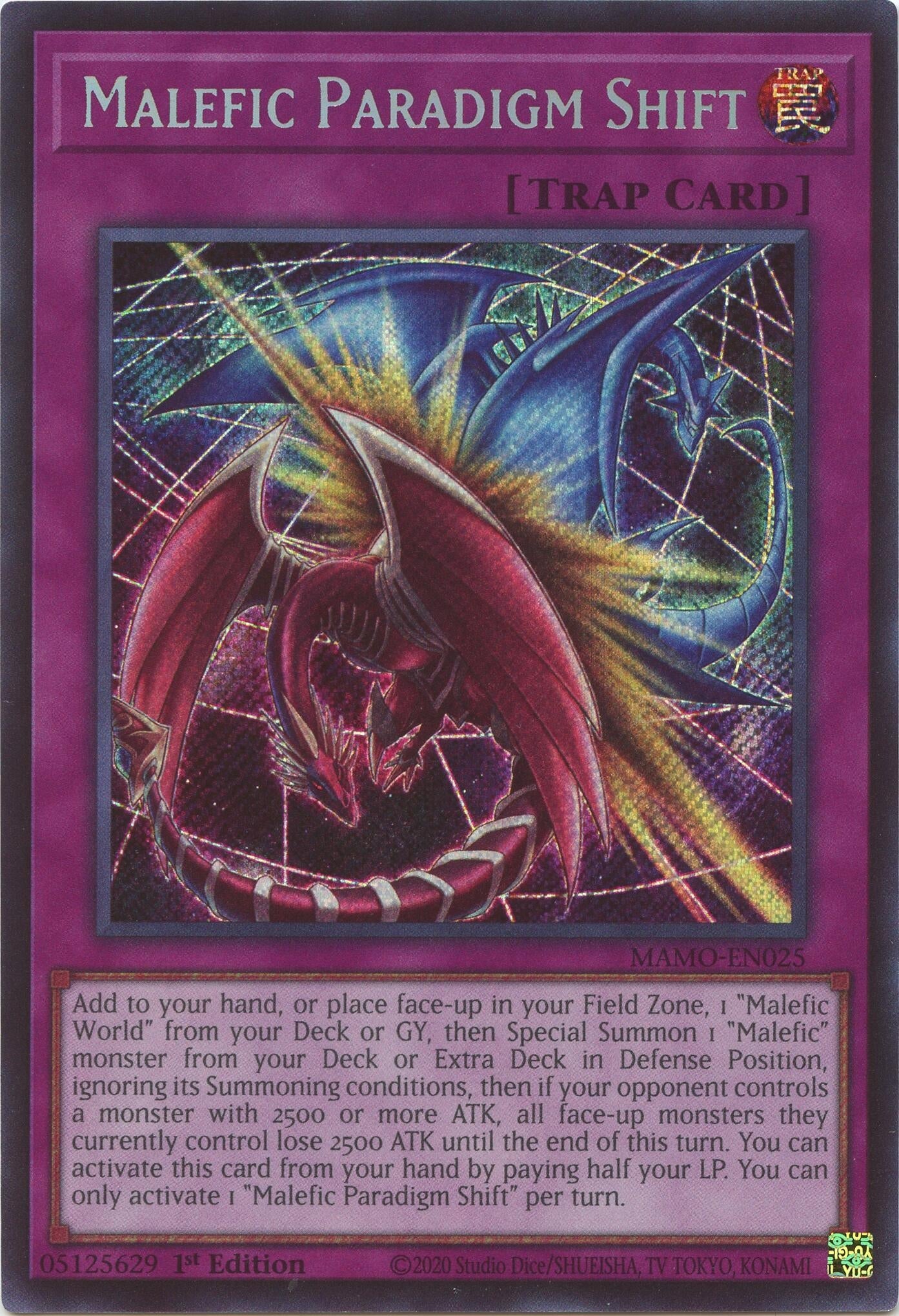 Malefic Paradigm Shift (Secret Rare) (MAMO-EN025) (Magnificent Monsters) (MAMO)