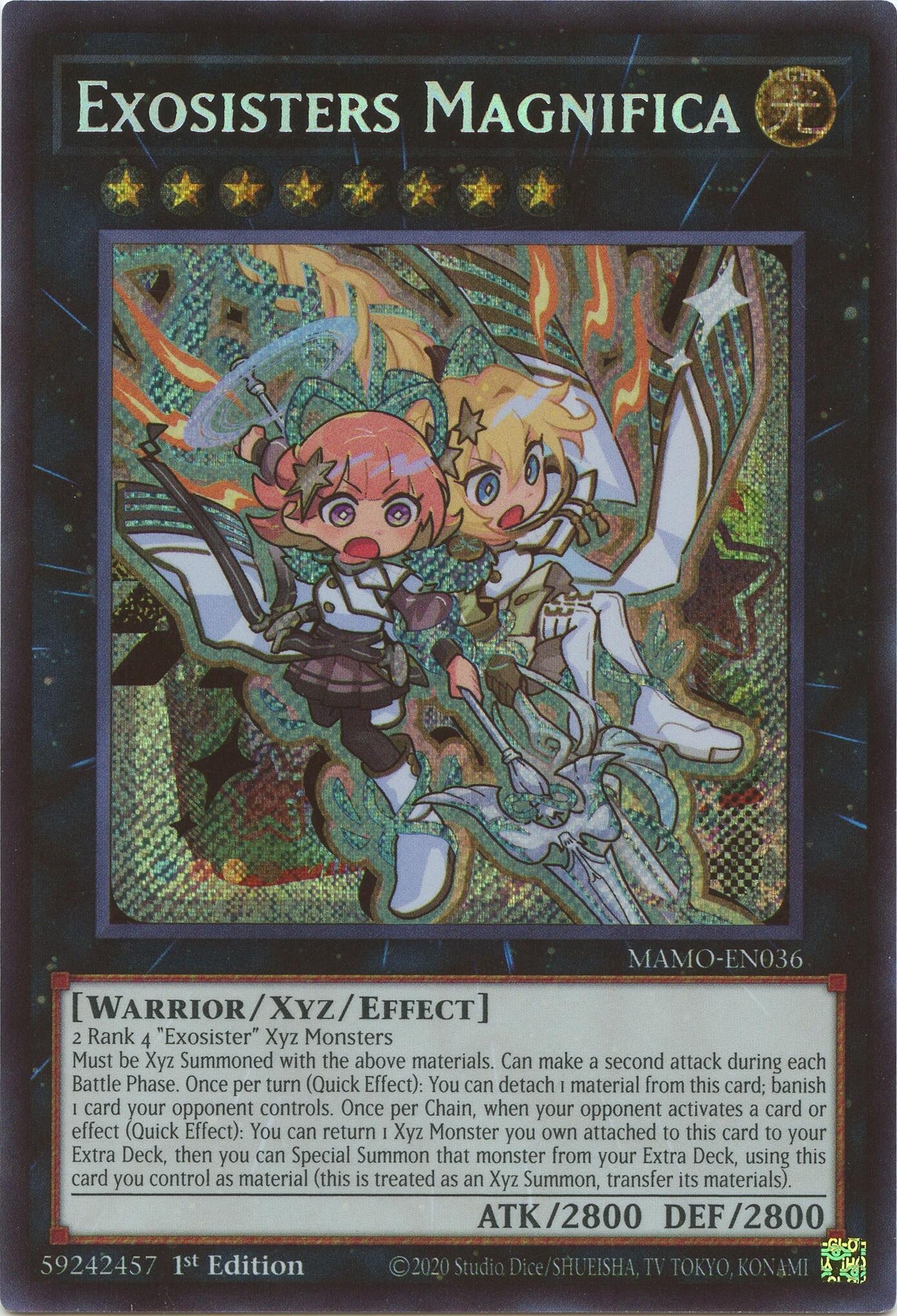 Exosisters Magnifica (Secret Rare) (MAMO-EN036) (Magnificent Monsters) (MAMO)